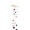 5283 Lot de 25 boules de feutre 100% laine merinos assorties en 5 couleurs et 3 tailles differentes Ideal pour mobiles, guirland