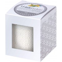 Bordure decorative decor washi Fleurs, Blanc Noir