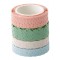 Bordure decorative decor washi Pastel, Set de 4 Noir