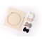 23411 Punch Needle Set complet de 8 pieces avec cadre a  broderie, mointain, aiguille a  punch, outil d'enfilage et laine, blanc