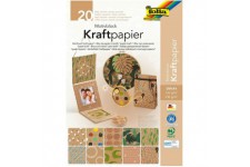 Bloc a  Motifs Papier Kraft II, a4, 20 Feuilles