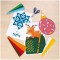 70253 Xmas Set de 8 motifs hivernaux avec 160 bandes de papier 8 couleurs pour enfants Multicolore Format A4