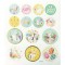 18213 Lot de 38 autocollants Charming Spring II - Differents motifs - Faciles a retirer du film