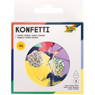 Confettis modernes chics 15 g en differentes couleurs pour decoration de fete