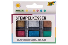 tampons encreurs metallises de differentes couleurs, ideal pour la decoration de cartes et autres travaux manuels