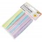 2288 Lot de 50 batonnets en bois pastel, env. 11,4 x 1 x 0,2 cm, 6 couleurs differentes, avec extremites arrondies, ideal pour d