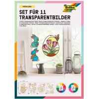 23821 Lot de 11 Images Transparentes au Design printanier pour decorer des fenetres et des pendentifs pour Arbres et arbustes