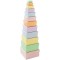 3119 - Lot de 12 boites en Carton carrees en Couleurs Pastel - Differentes Tailles - Joli Emballage Cadeau pour decor