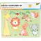 40611 Creative Zoo Lot de 6 pochoirs avec modeles de coloriage pour differents Animaux, Facile a Utiliser avec des C