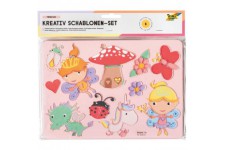 40613 Creative Princess Lot de 6 pochoirs avec modeles a colorier pour colorier des Personnages feeriques, Facile a 