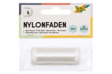 Nylon sur Bobine, Transparent, Environ 0,3 mm x 70 m-Charge maximale : 2,5 kg-Fil a Peine Visible ideal pour Les Mo