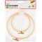 23403 Lot de 2 Cadres de Broderie Ronds en Bois de 10 et 15 cm de diametre pour Fixer Le Tissu Lors de travaux de Poi