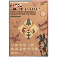 Magic Christmas 49898 Bloc de papier kraft avec 20 feuilles, 115 et 270 g/m², DIN A4, papier de bricolage avec impres