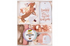 12121 - Wrapping Set « Pastel » 38 pieces pour creer de Jolis etiquettes Cadeaux pour Noel