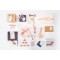 12121 - Wrapping Set « Pastel » 38 pieces pour creer de Jolis etiquettes Cadeaux pour Noel