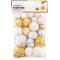 50313 50313 Lot de 30 pompons a paillettes X-Mas Assortiment de tailles et de couleurs assorties Ideal pour les tra