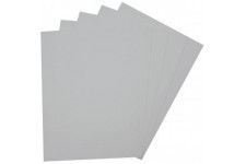 23580 - Caoutchouc mousse - 5 feuilles - 2 mm - Environ 29 x 40 cm, gris clair, ideal pour de nombreux de bricolage