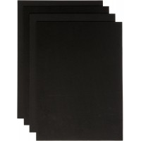 23590 - Caoutchouc Mousse - 5 Feuilles - 2 mm - Environ 29 x 40 cm - Noir - Ideal pour de Nombreux travaux de Bricola