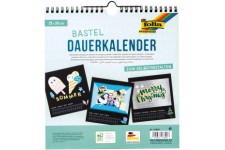 Calendrier 23690 pour toutes les annees, a  decorer, 23 x 24 cm, noir/argent