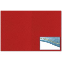 Lot de 10 : Folia 510320 - Felt 30 x 45 cm, ca. 3.5 mm, 1 Sheet, Red