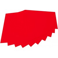 520420 - Feutre de Bricolage, 20 x 30 cm, 10 Feuilles, Rouge