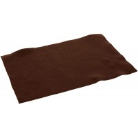 520485 - Feutre de Bricolage avec Laine Fine de qualite superieure, 10 Feuilles, 150 g/m², 20 x 30 cm, Marron Chocolat, Finition