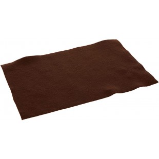 520485 - Feutre de Bricolage avec Laine Fine de qualite superieure, 10 Feuilles, 150 g/m², 20 x 30 cm, Marron Chocolat, Finition