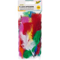 53019 Plumes de plumes en plumes synthetiques 10 g Couleurs assorties