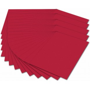 Carton Photo 614/50 20-300 g/m², DIN A4, 50 Feuilles, Rouge