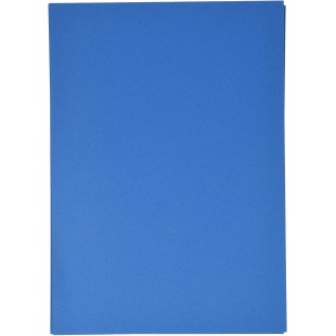 Feuilles cartonnees Folia 300 g/m², Format A4, noir, Carton, Bleu (34 ), 50 Bogen