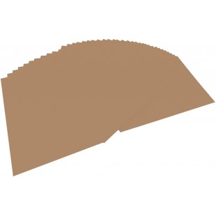 Feuilles cartonnees Folia 300 g/m², Format A4, noir, Carton, Daim (75), 50 Bogen
