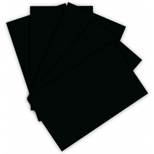 6122/4/90 Lot de 100 Feuilles de Papier cartonne 220 g/m² Noir Format A4