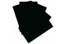 6122/4/90 Lot de 100 Feuilles de Papier cartonne 220 g/m² Noir Format A4