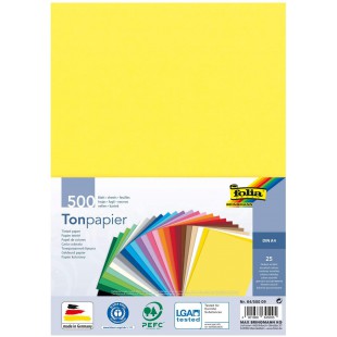 - Lot de 500 Feuilles de Papier cartonne A4 130 g/m² Assorties en 25 Couleurs pour Loisirs creatifs et creation de Cartes, d'ima