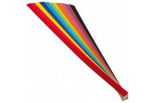 70220 Lot de 200 bandes tressees Couleurs assorties Env. 50 x 2 cm