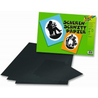 Papier pour daâ‚¬oe¡coupage silhouette, 350 x 500 mm, noir