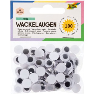 Wackelaugen 10mm rund 100er