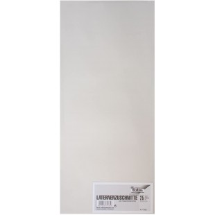 77085 Trancheuse - Papier Transparent, 22 x 51 cm, 25 Feuilles Blanc