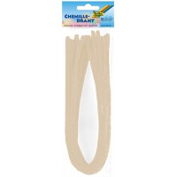 - Lot de 10 Fils Chenille Chamois de 8 mm de diametre et 50 cm de Long-Ideal pour Les Enfants pour bricoler des Animaux, des Fig