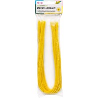 77814 Chenille (fil chenille cure-pipe), bananengelb