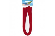 611106 Lot de 10 Fils Chenille Rouge fonce, diametre 8 mm et Longueur 50 cm, ideal pour Les Enfants pour bricoler de