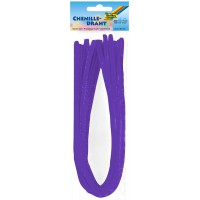 611111 Lot de 10 Fils Chenille-Violet fonce-Diametre : 8 mm-Longueur : 50 cm-Ideal pour Les Enfants-pour bricoler des Animaux, d