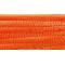 77840 - Fil chenille - 10 pieces en orange, diametre 8 mm et 50 cm de long, ideal pour les enfants pour bricoler et creer des an
