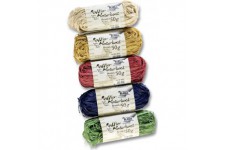 901009 - Raffia Raphia Naturel, 5 Ensemble Je 50 g, Couleurs Assorties