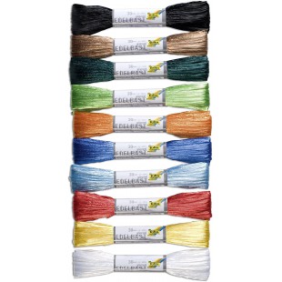 921009 Lot de 10 paquets de raphia synthetique 30 m