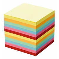 Bloc-notes cube, 9 x 9 x 9 cm Couleurs 