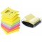 Post-It Lot de 6 Recharges Z-notes 100 feuilles 7,6 x 7,6 cm Neon Couleurs Assorties & Devidoir Z Super Sticky Notes repositionn