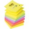 Post-It Lot de 6 Recharges Z-notes 100 feuilles 7,6 x 7,6 cm Neon Couleurs Assorties & Devidoir Z Super Sticky Notes repositionn