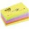 Post-it Z-notes 76 x 127 mm - 100 feuilles - Coloris Neon- Lot de 6