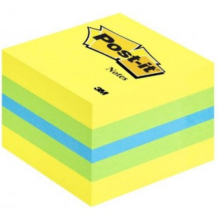 Post-it Mini-cube Notes repositionnables 51 x 51 mm Citron